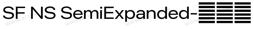 SF NS SemiExpanded字体转换